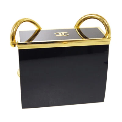 Chanel Black Acrylic Crossbody Shoulder Bag 97P 35858 - Image 1 of 4