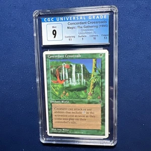 MTG Chronicles Concordant Crossroads CGC 9 MINT (one 9.5 and one 10 SUB) 1995 - Picture 1 of 2