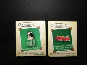 Hallmark 2004 ICE BLOCK BUDDIES & 2005 AMERICAN LAFRANCE 700 SERIES PUMPER - Picture 1 of 4