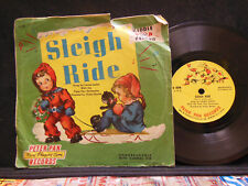 Peter Pan X10 – Sleigh Ride / O Little Town Of Bethlehem, 7" 78 RPM, Fair (22K)