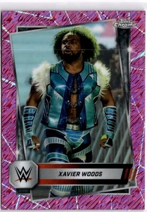 Xavier Woods 2025 Topps Chrome WWE Pink Shimmer Refractor #193 WWE Raw - Picture 1 of 2