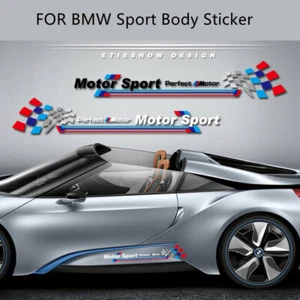 2pcs M Performance Car Side Decoration Sticker Decal For BMW X1,X3,Series 1,3,5 - Picture 1 of 7