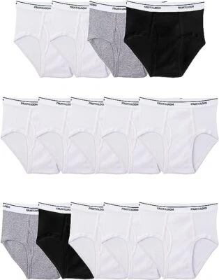 Fruit of the Loom Boys' Tag Free 7 or 14 Pack Briefs Comfort Waistband Underwear - Image 1 of 4