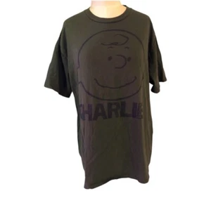 Charlie Brown Green Graphic T-Shirt Large - Picture 1 of 3