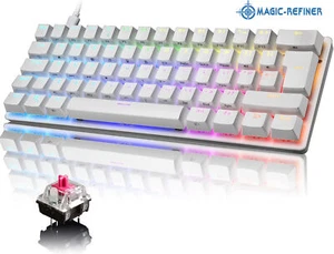 60% Wired Mechanical Gaming Keyboard 61 Keys Keypads RGB Type-C For ChristmasDay - Picture 1 of 20