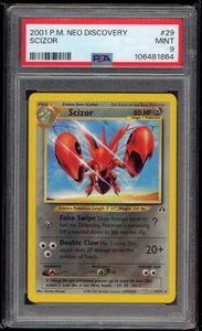 2001 Pokemon Neo Discovery Scizor #29/75 PSA 9 Mint! - Picture 1 of 2