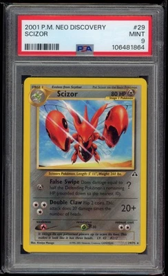 2001 Pokemon Neo Discovery Scizor #29/75 PSA 9 Mint! - Image 1 of 2