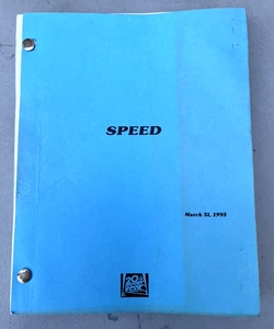 Vintage 1993 Speed Graham Yost Original Movie Script Keanu Reeves 20th Fox - Picture 1 of 8