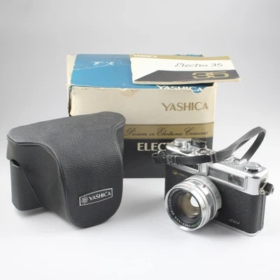 Yashica Electro 35 GSN 35mm Rangefinder Camera w/Yashinon DX 45mm f/1.7 & Extras - Image 1 of 4