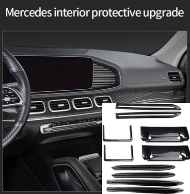 Juego de embellecedores de fibra de carbono para Mercedes Benz GLE350 W167 C167 gls450 x167 63 53 Foto 1 de 4