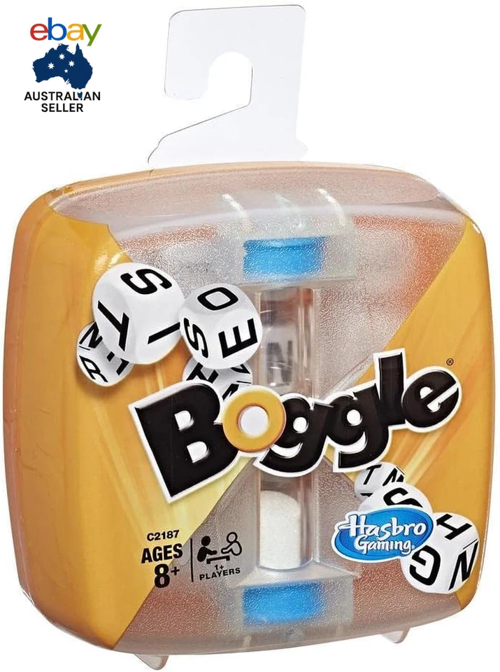 BOGGLE Hasbro Boggle Original Endless Combinations Family Word Search Game Board