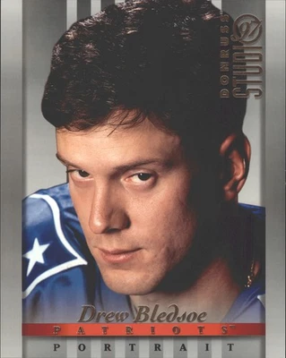 1997 Studio Football 8x10 Color Photo Jumbo Card #4 Drew Bledsoe  - Image 1 of 2