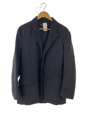 Chaqueta Blazer ISSEY MIYAKE Tejida Lana Rayas Talla 2 Gris #EK AFA Foto 1 de 4
