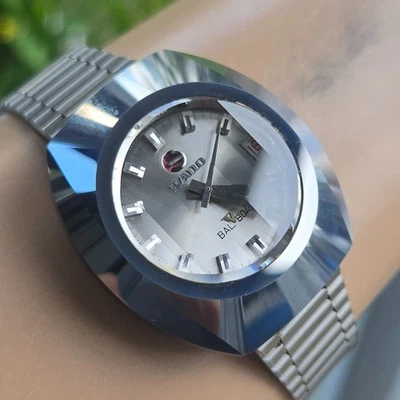 Vintage RADO BALBOA V men's automatic watch Silver-grey dial ceramics 1970s - Image 1 of 4