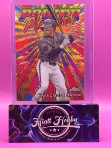 2025 Topps Chrome Logofractor Francisco Lindor #PP-9 - Power Players - Gold /50 - Picture 1 of 2