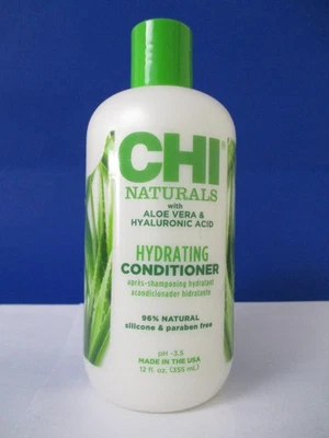 Acondicionador hidratante CHI Naturals con aloe vera 12 oz sin parabenos 96% natural Foto 1 de 2