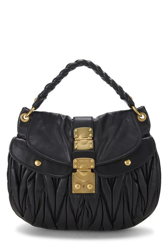 Miu Miu Buckle Leather Exterior Bags & Handbags for Women for sale