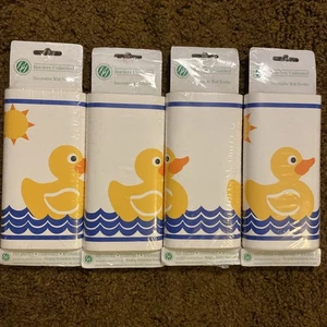 LOT 4 Borders Unlimited Rubber Duck Pond Wall Paper Border Pre-Pasted Strippable - Picture 1 of 8