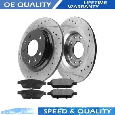 Rotores de freno traseros y pastillas de freno para Ford Fusion MAZDA 6 2006 Lincoln Zephyr Foto 1 de 4