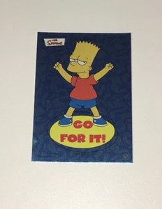 Topps 2002 Simpson Card Foil #28 Bart Go For It! - Picture 1 of 2