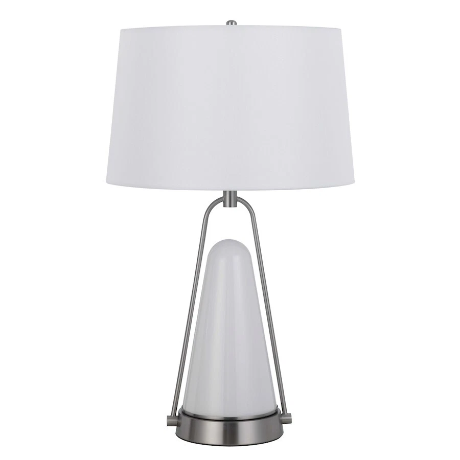 Cal Lighting Birchmore 1Lt Table Lamp/LED Night Light, Steel/White - BO-3160TB - Image 1 of 1