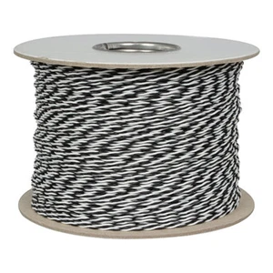 24 AWG Stranded Twisted Pair Cable Hook-up Wire 1000 Feet Black White - Picture 1 of 1