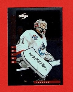 1997-98 Score GOLDEN BLADES parallel # 12 Corey Hirsch VANCOUVER CANUCKS GOALIE