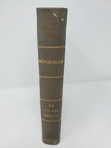 September 1906-February 1907 Bookman Magazine Bound Ex-Library Hardcover - Picture 1 of 6