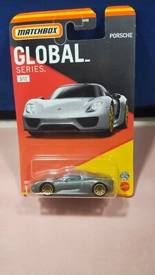 Matchbox Global Series #5/12 Porsche 918 Spyder Silver Diecast escala 1:64 Foto 1 de 2