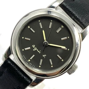 agnes b V701-1160 Women's wristwatch Battery replaced Quartz - Picture 1 of 9
