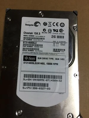 SUN 540-6607, 390-0327-03, 146Gb 15K SCSI disk , ST314655LSUN146G, Test-PASS, - Image 1 of 4
