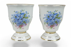 PAAR KAKAOBECHER MIT BLUMENDEKOR - KÖNIG PORZELLAN - Bild 1 von 5