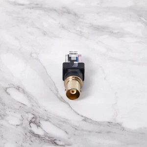 1Pc Black Connector BNC Female Jack to RJ45 Male Plug RF Adapter Coaxial--SA _yi - Zdjęcie 1 z 10