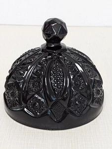 Vintage Black Tiara Indiana Glass Butter Dish Cover No Plate - Picture 1 of 3