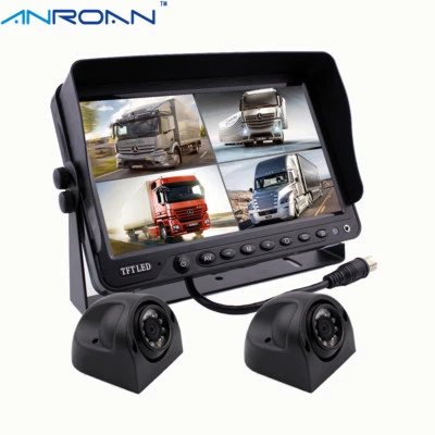9" Monitor Car Backup Safety Camera System 2x Side Camera TFT LCD monitor System - Image 1 of 4