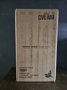 Figura Diecast Hot Toys Capitán América Guerra Civil Iron Man Mk XLVI 46 Escala 1/6 - Imagen 1 de 6