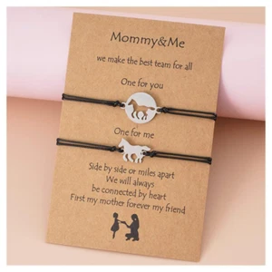 Mother and Daughter Bracelet Set of 2 Matching, mutter tochter geschenk armband, - Bild 1 von 6