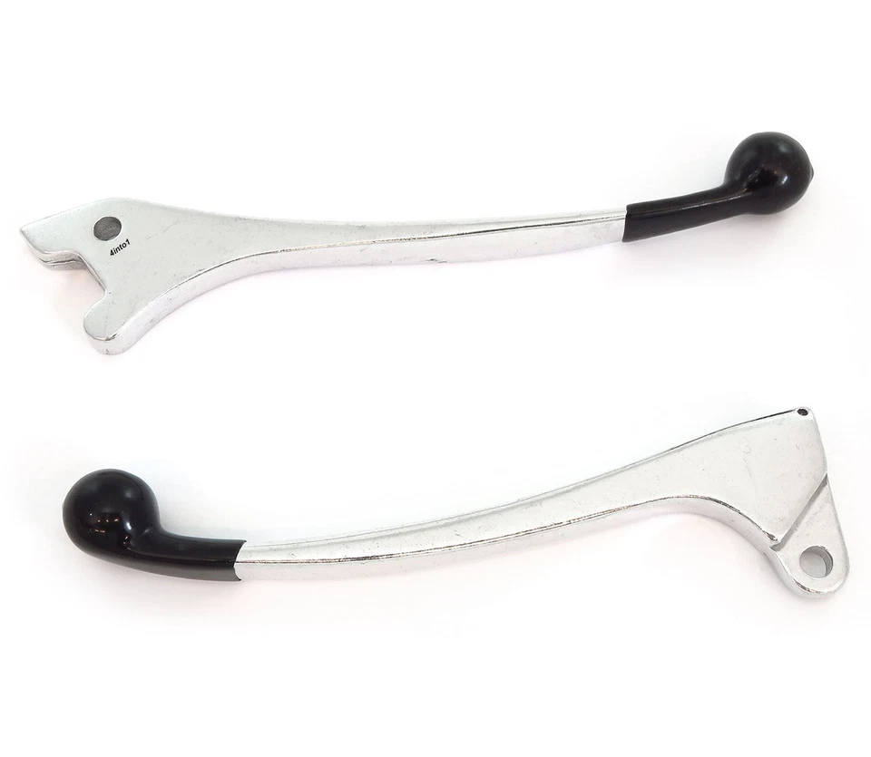 Honda Rubber Tipped Polished Clutch & Hydraulic Brake Lever Set - Image 1 of 1