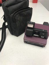 Maroon Polaroid Impulse AF Camera With Carrying Case