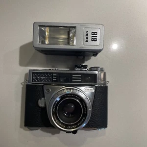 Vintage Kodak Retina Automatic III 35mm Viewfinder Camera W/ Kako 818 Flash - Picture 1 of 7