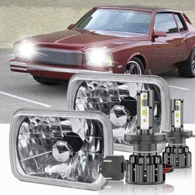 Faros LED 7x6 5X7" bombilla alta/baja para Chevrolet Monte Carlo 1978 1979 2 un. Foto 1 de 4