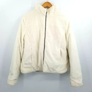 Weatherproof Garment Co Damen XL Wendejacke Mantel Steppfleece Creme - Bild 1 von 9