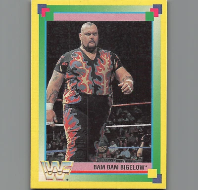 RARO - 1993 Merlín Alemán WWF - Bam Bam Bigelow # 107 / 192 Oro radiocontrol WWF Hasbro Foto 1 de 2