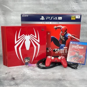 PS4 Sony PlayStation 4 Pro 1TB Marvel Spider-Man Limited Edition Console + Game - Picture 1 of 17