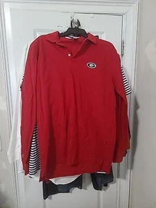 Georgia Bulldogs Poloshirt Erwachsene Medium rot Antigua Freizeit aktiv Golf Herren - Bild 1 von 6