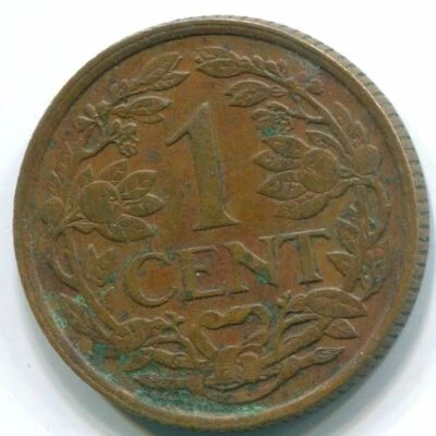 1 CENT 1959 NETHERLANDS ANTILLES Bronze Fish Colonial Coin #S11045C - Image 1 of 3