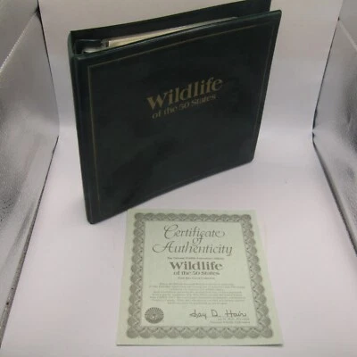 United States US First Day Cover Album Wildlife Of The 50 States Complete & Cert - Image 1 of 4