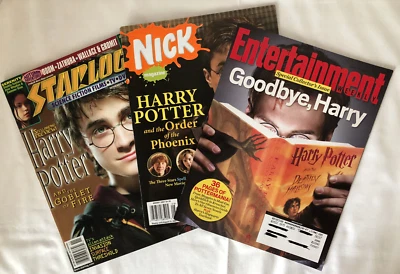 Harry Potter,  Starlog, Nick, Entertainment Weekly Magazines Lot of 3 2005, 2007 - Image 1 of 4