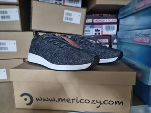 MERICOZY® Damen-Sneaker Pia Merino Wolle Innensohle wechselbar Gr.39 Schwarz ⚫ - Bild 1 von 5
