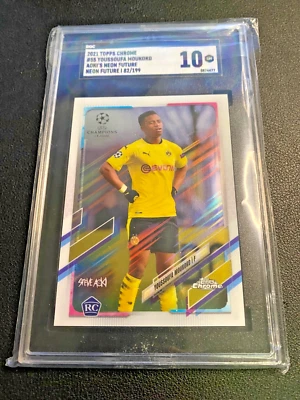 2020-21 Topps Chrome YOUSSOUFA MOUKOKO #55 Rookie /199 SGC 10 - Image 1 of 3